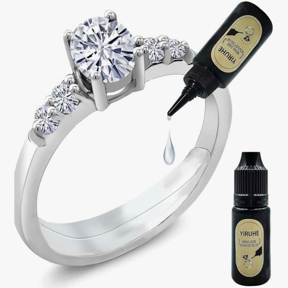 NEW Ring Size Adjuster Glue - Adjusts Any Ring Size - Includes Glue & UV Light